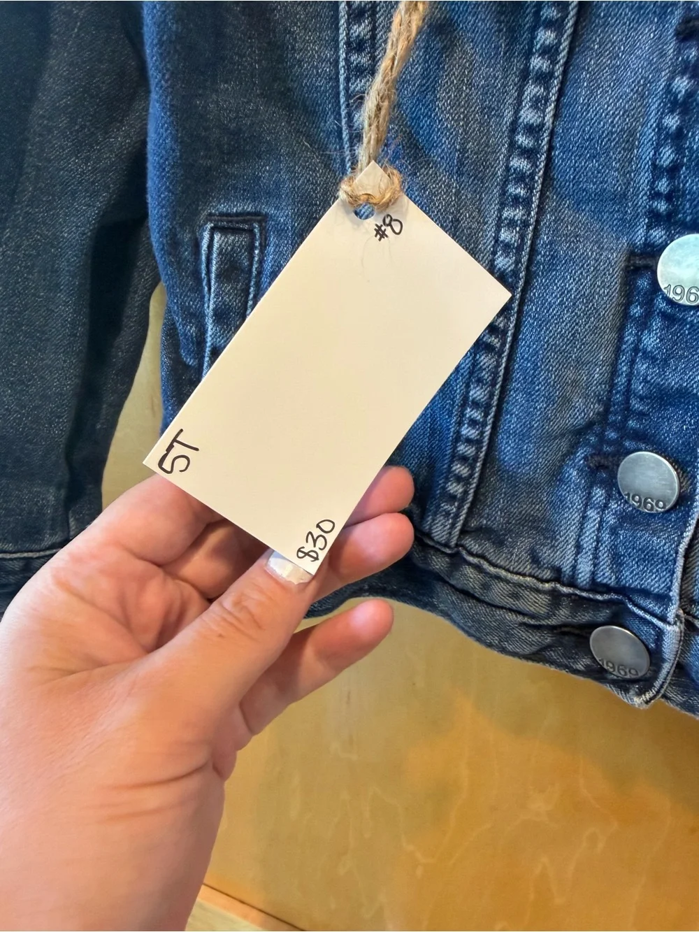 GAP Blue Denim Jacket with Yellow Cowboy Boot fabric